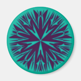 Unique Abstract Art Round Magnet