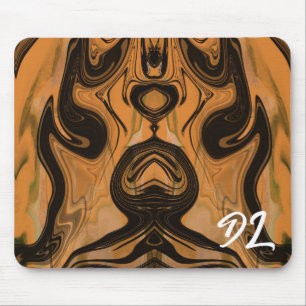 Unique Abstract Brown Marble Liquid Mousepad