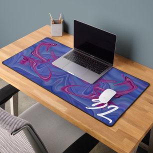 Unique Abstract Colourful Marble Liquid Desk Mat