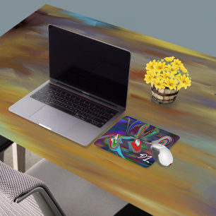 Unique Abstract Colourful Marble Liquid Mousepad