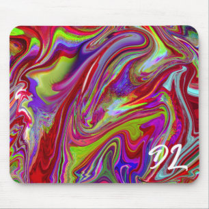 Unique Abstract Colourful Marble Liquid Mousepad