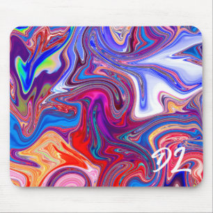 Unique Abstract Colourful Marble Liquid  Mousepad