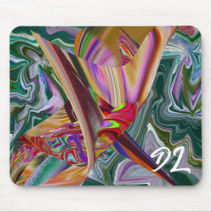 Unique Abstract Colourful Marble Liquid  Mousepad
