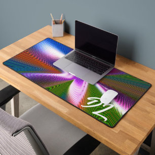Unique Abstract Colourful Marble Liquid  Mousepad Desk Mat