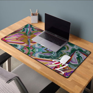Unique Abstract Colourful Marble Liquid Mousepad Desk Mat