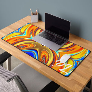 Unique Abstract Colourful Marble Liquid Mousepad Desk Mat