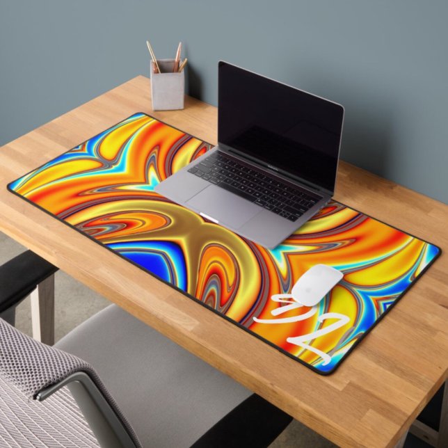 Unique Abstract Colourful Marble Liquid  Mousepad Desk Mat (Creator Uploaded)