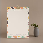 Unique Abstract Colourful Pattern Monogram Name<br><div class="desc">Enhance your professional correspondence with our "Unique Abstract Colourful Pattern Monogram Name " Letterhead! 🌈📄 This contemporary and vibrant letterhead design is perfect for adding a touch of modernity and style to your business communications. Featuring a dynamic abstract line pattern with a burst of colours, this letterhead can be customized...</div>