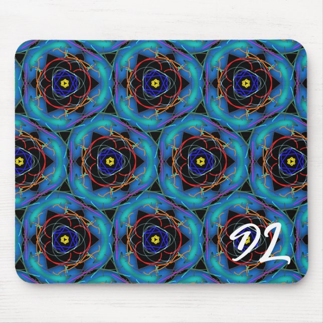Unique Abstract Colourful Symmetry Mousepad (Front)