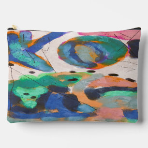 Unique Abstract Digital Art Accessory Pouch