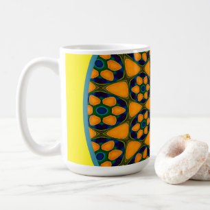 Unique Abstract Flowers Pattern Coffee Mug