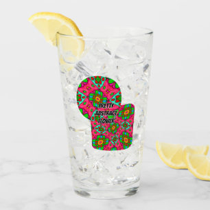 Unique Abstract Flowers Pattern Glass