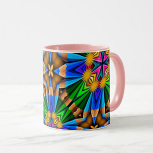 Unique Abstract Flowers Pattern Mug