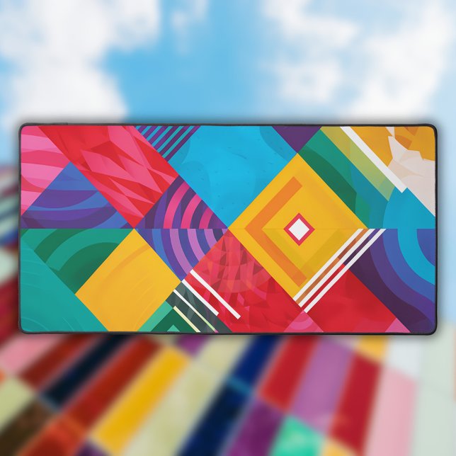 Unique Abstract Geometric Pattern Desk Mat (Creator Uploaded)