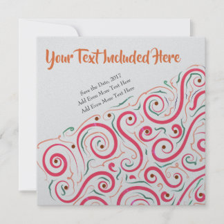 Unique Abstract Invitation by LH