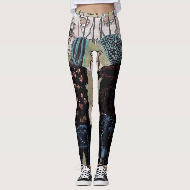 Unique Abstract Leggings (Front)