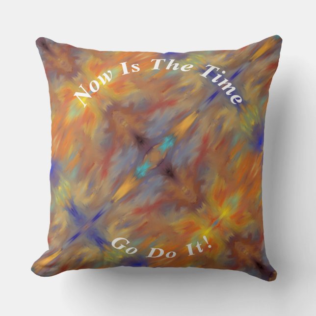 Unique Abstract Marble Liquified  Throw Pillow (Front)