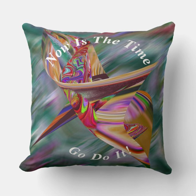 Unique Abstract Marble Liquified  Throw Pillow (Front)
