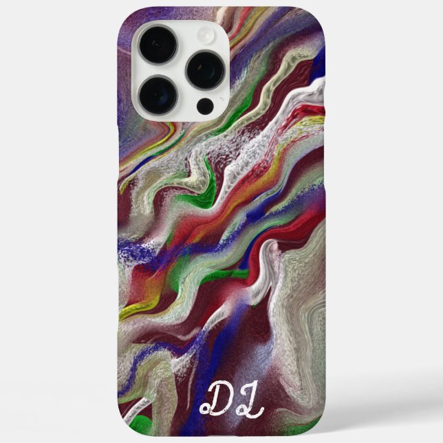Unique Abstract Marbled Liquified & Colourful Case-Mate iPhone Case (Back)