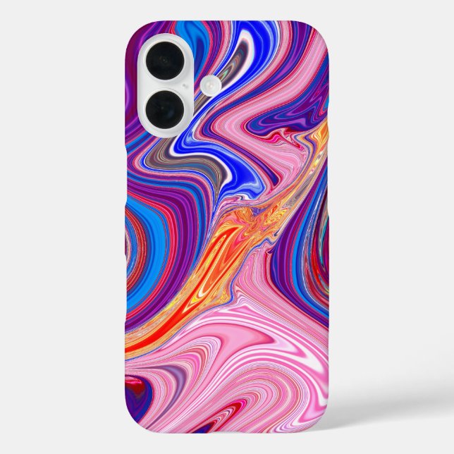 Unique Abstract Marbled Liquified & Colourful Case-Mate iPhone Case (Back)