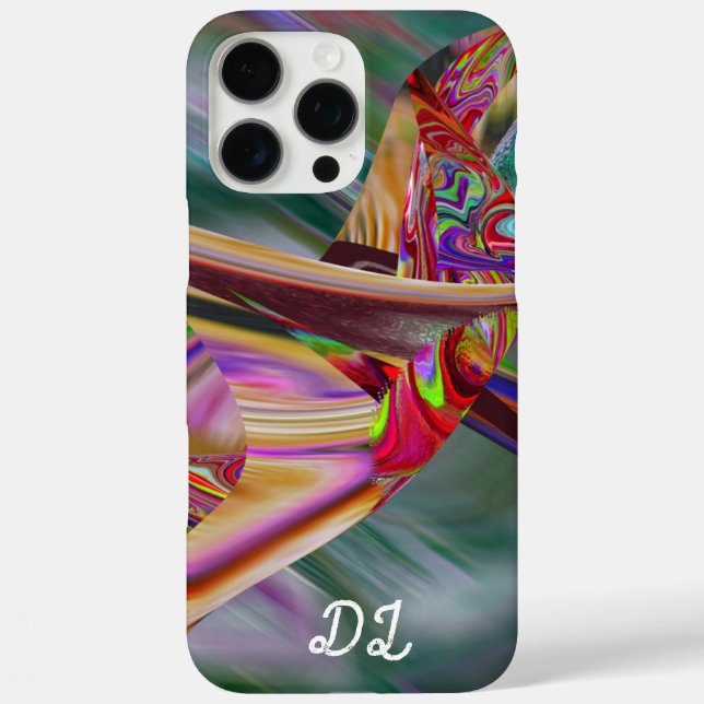 Unique Abstract Marbled Liquified  Oil Paint  Case-Mate iPhone Case (Back)