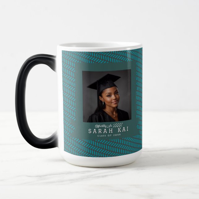 Unique Abstract Pattern Phd Grad Magic Mug (Left)