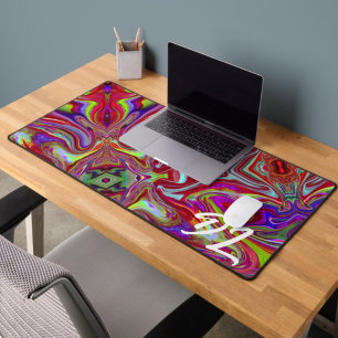 Unique Abstrait en marbre coloré Liquide Mousepad
