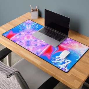 Unique Abstrait en marbre coloré Liquide Mousepad