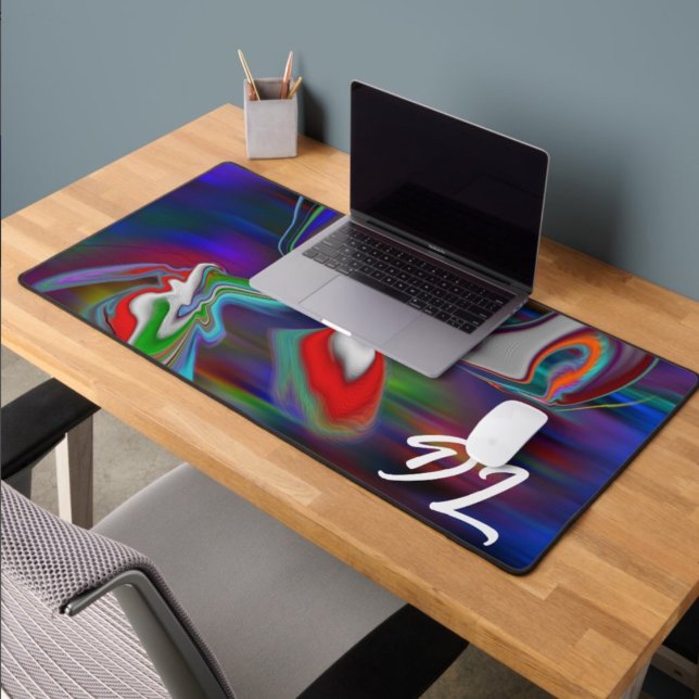 Unique Abstrait en marbre coloré Liquide Mousepad (Créateur téléchargé)