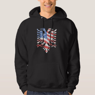 Unique Albanian American Flag Albania America Prid Hoodie