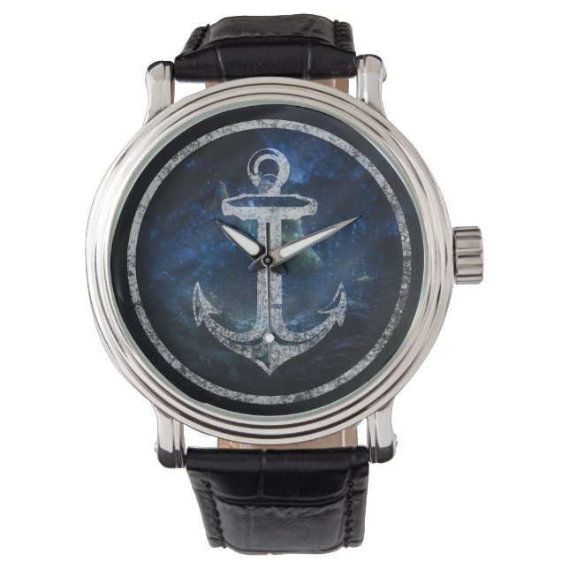 Unique anchor  | Nautical Gifts Watch (Front)