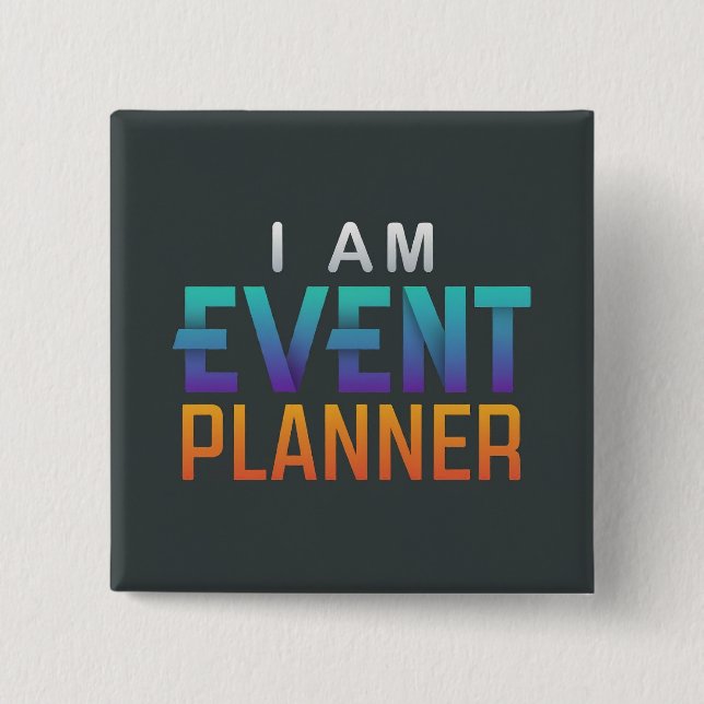 Unique and Eye-Catching Element Square 2 Inch Square Button (Front)