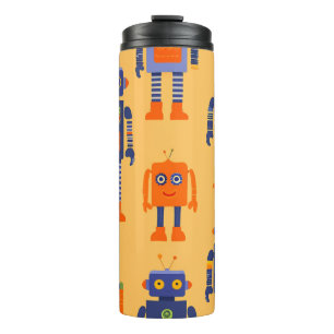 unique and fun robot. thermal tumbler