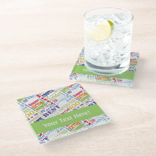 Unique And Special 100th Birthday Party Gifts Glass Coaster
