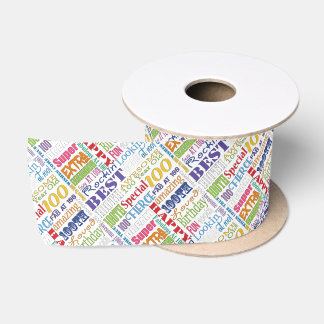 Unique And Special 100th Birthday Party Gifts Satin Ribbon