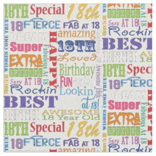 Unique And Special 18th Birthday Party Gifts Fabric