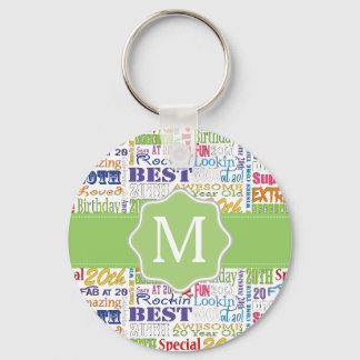 Unique And Special 20th Birthday Party Gifts Keychain