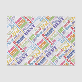 Unique And Special 21st Birthday Party Gifts Tissue Paper