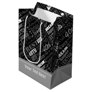 Unique And Special 40th Birthday Party Gifts Medium Gift Bag