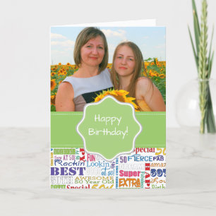Unique And Special 50th Birthday Party Gifts Card
