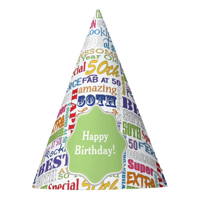 Unique And Special 50th Birthday Party Gifts Hat (Front)