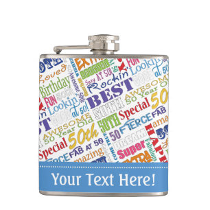 Unique And Special 50th Birthday Party Gifts Hip Flask