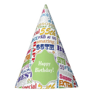 Unique And Special 55th Birthday Party Gifts Party Hat