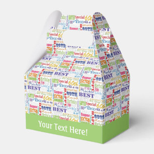 Unique And Special 60th Birthday Party Gifts Favor Box