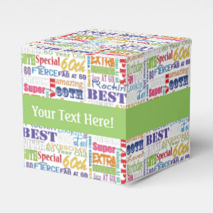 Unique And Special 60th Birthday Party Gifts Favor Box