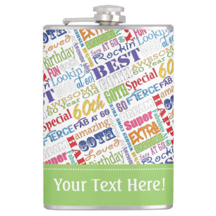 Unique And Special 60th Birthday Party Gifts Hip Flask