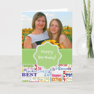Unique And Special 70th Birthday Party Gifts Card