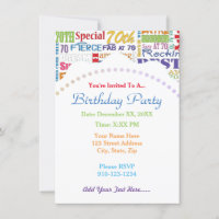 Unique And Special 70th Birthday Party Gifts