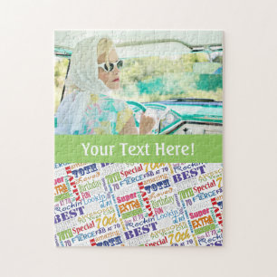 Unique And Special 70th Birthday Party Gifts Jigsaw Puzzle