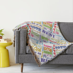Unique And Special 80th Birthday Party Gifts Throw Blanket